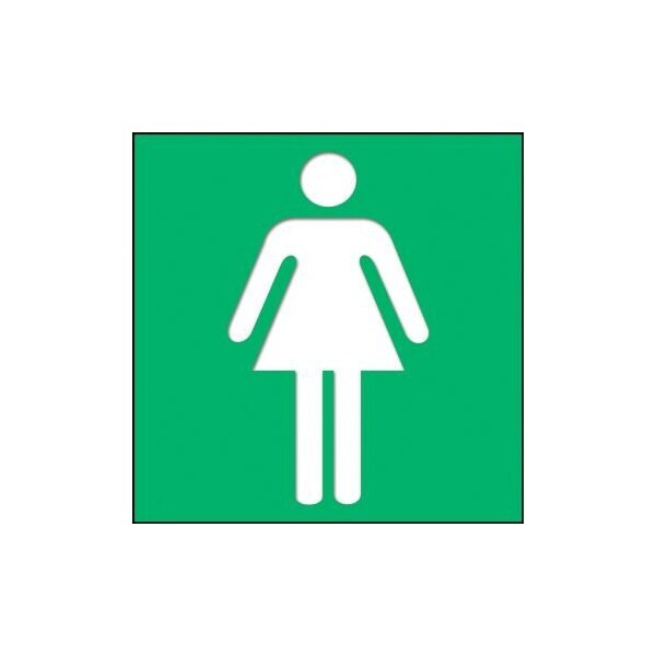 Accuform 3 in W x 3 in H, Engraved Plastic PSG309GN - main